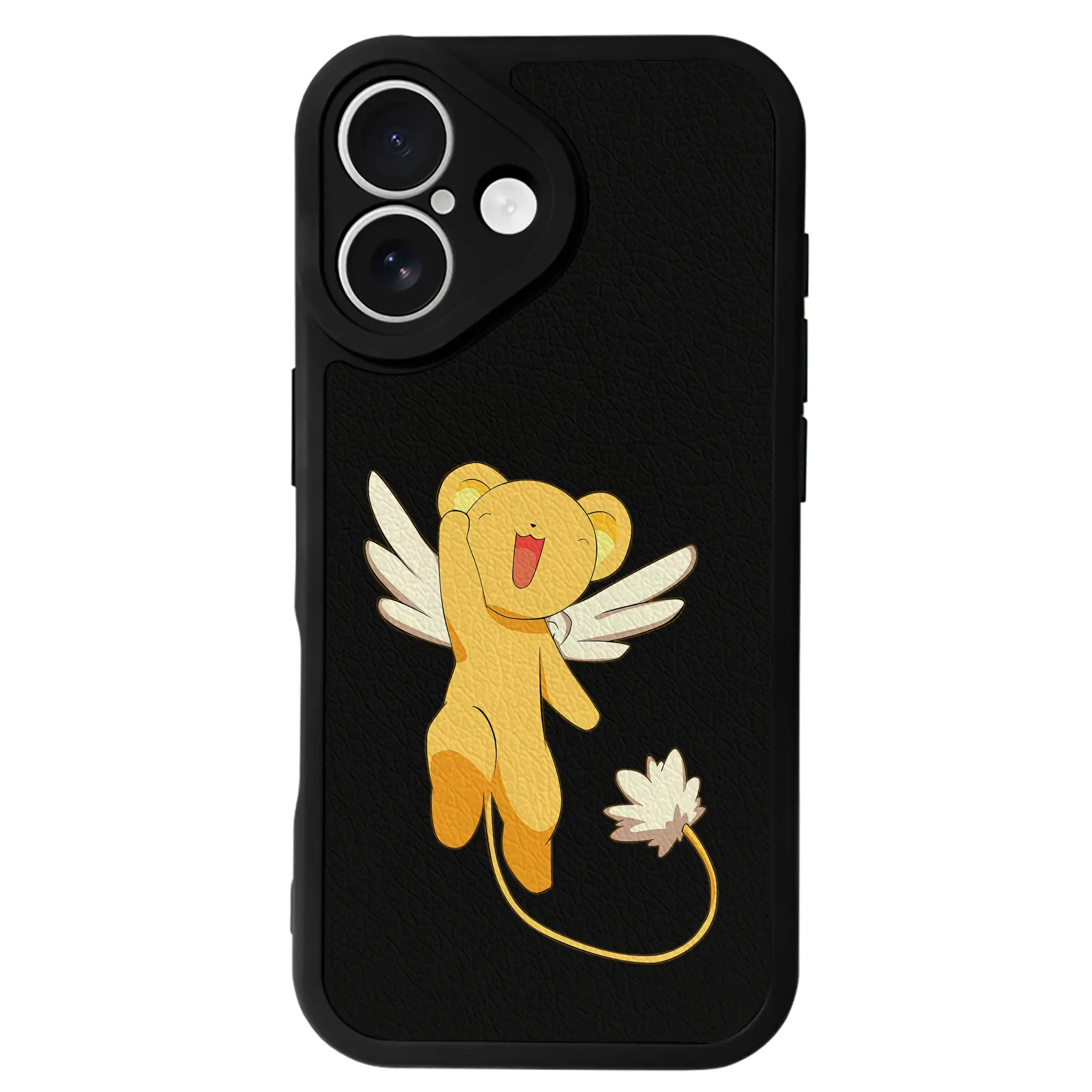 カードキャプターさくら グッズ,ケルベロス - IPhone 16シリーズ対応 ・ シリコンスマホケース ・ レザー調 ・ 高精度フィット ・ 耐衝撃 ・ ワイヤレス充電対応 ・ 精密カット